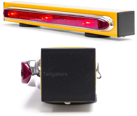 Wireless Trailer Tow Light Bar 19"- Magnetic Mount - Ultra Bright LED with 4 Pin Flat Hitch Transmitter