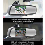 Master Tailgaters Rear View Mirror with Ultra Bright 4.3" LCD Display + 4 Parking Sensors Kit - Master Tailgaters