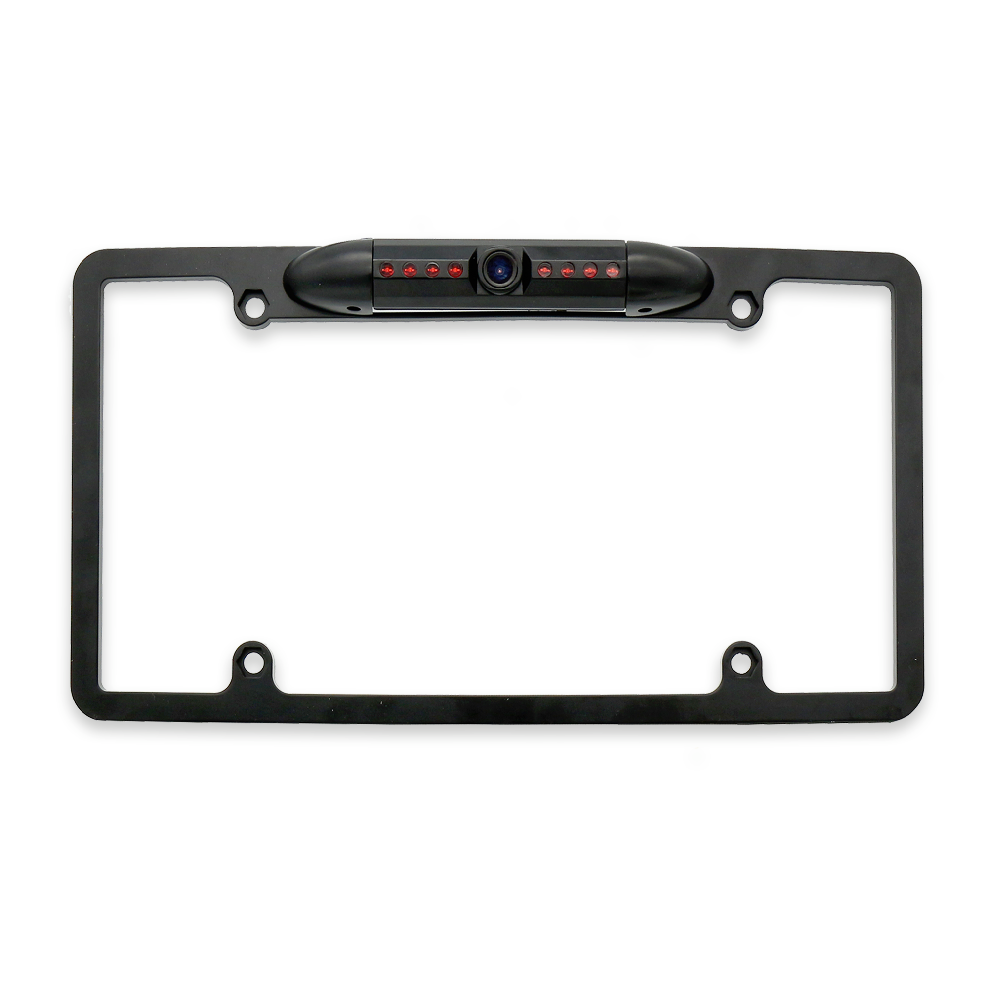 Master Tailgaters License Plate Frame Front or Backup Camera with 8 IR